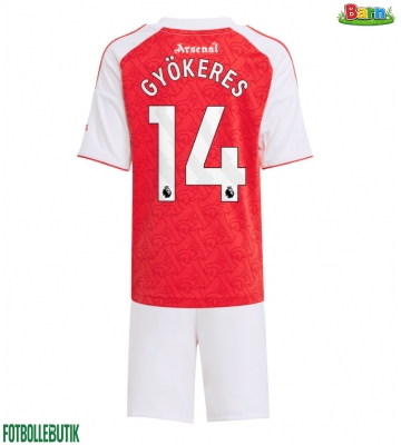 Arsenal Viktor Gyokeres #14 Hemmaställ Barn 2025-26 Kortärmad (+ Korta byxor)